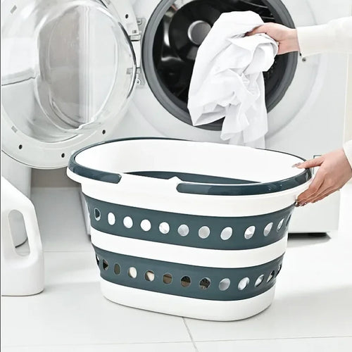 Collapsible Space-Saving Laundry Basket