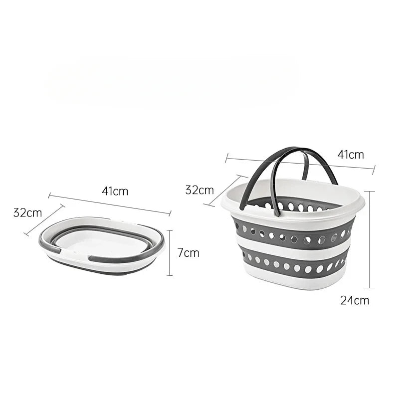 Collapsible Space-Saving Laundry Basket